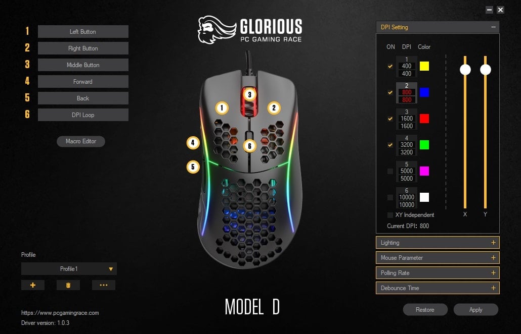 Glorious Model D - Software