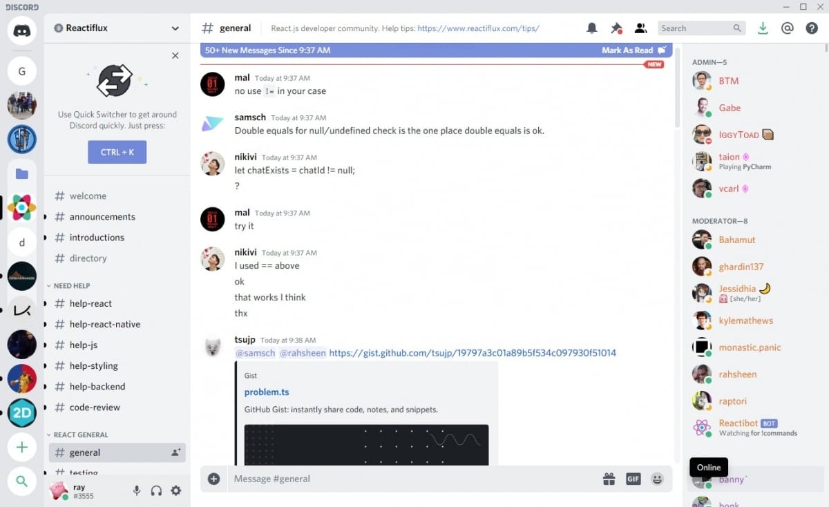 Discord Layout