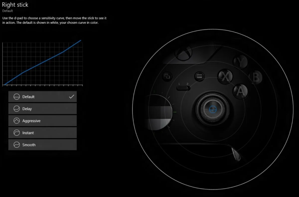 Xbox Elite Deadzone adjustment