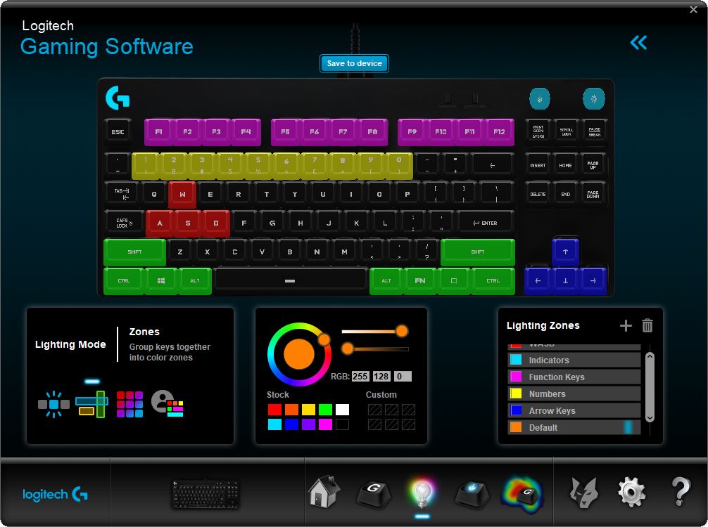 Logitech Gaming Software - Keyboard RGB