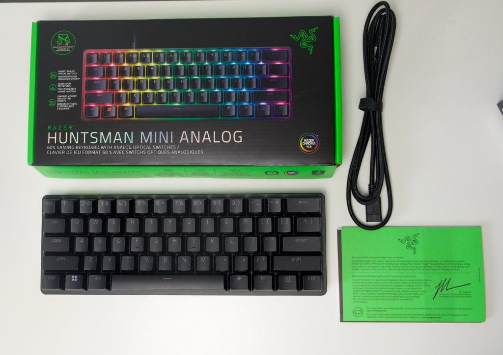 Razer Huntsman Mini Analog Keyboard Review Adjustability