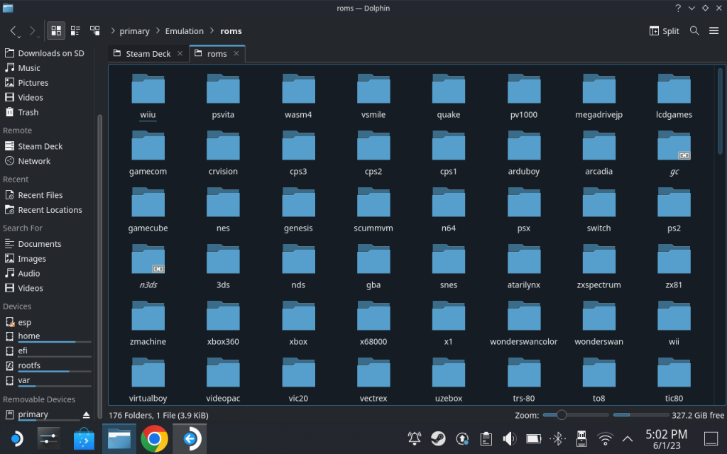 EmuDeck Rom File Directory