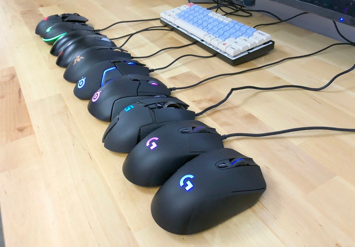 Gaming mice come in a variety of shapes