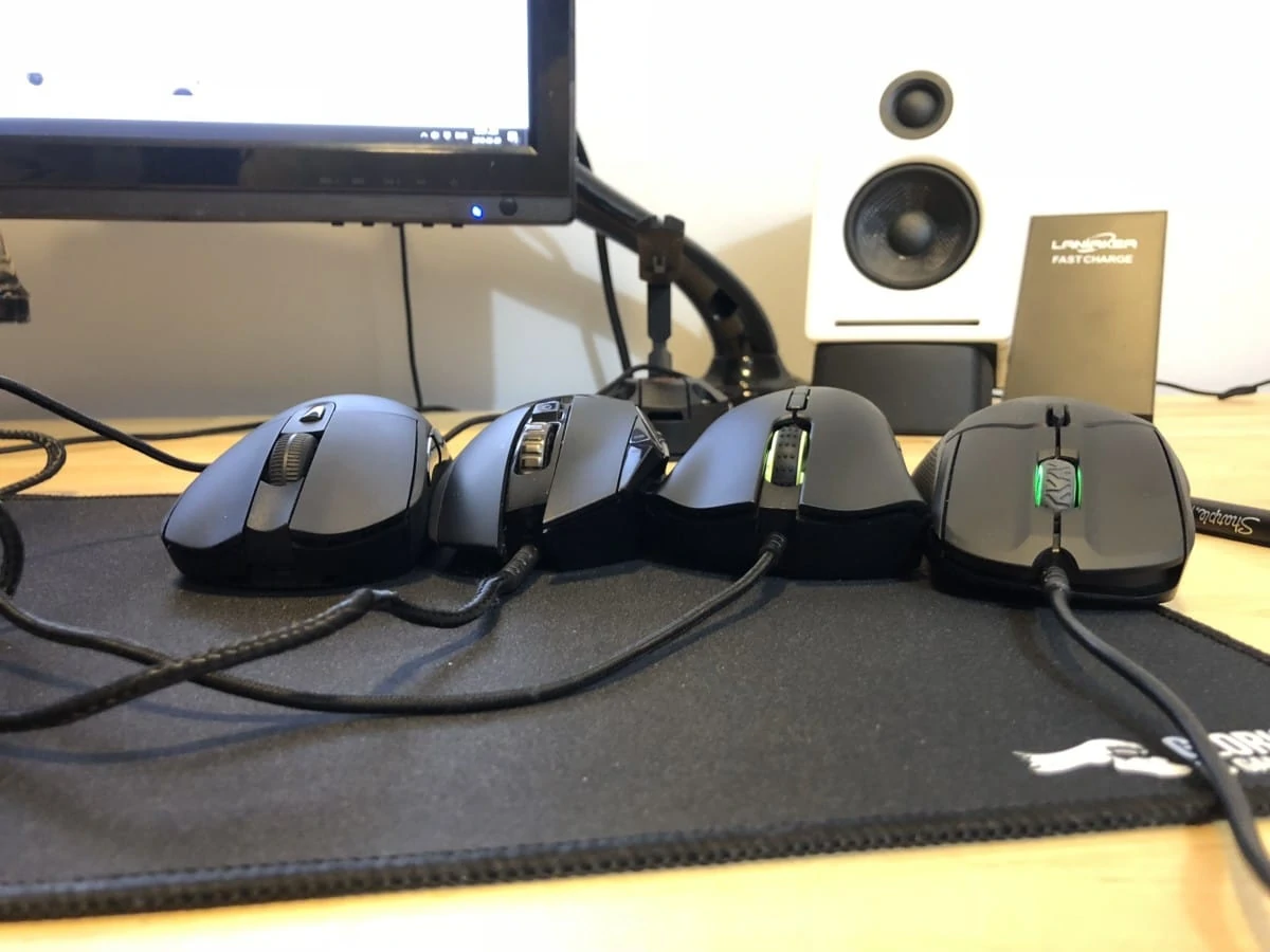 Steelseries Rival 310 - front height comparison