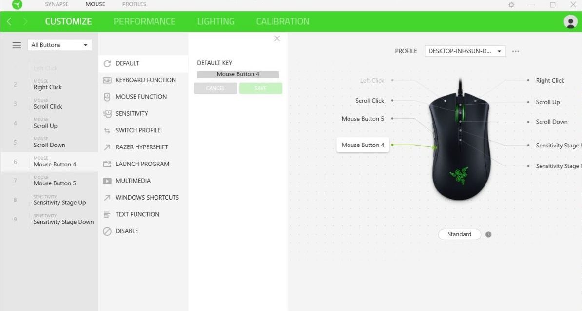 razer deathadder elite dpi settings