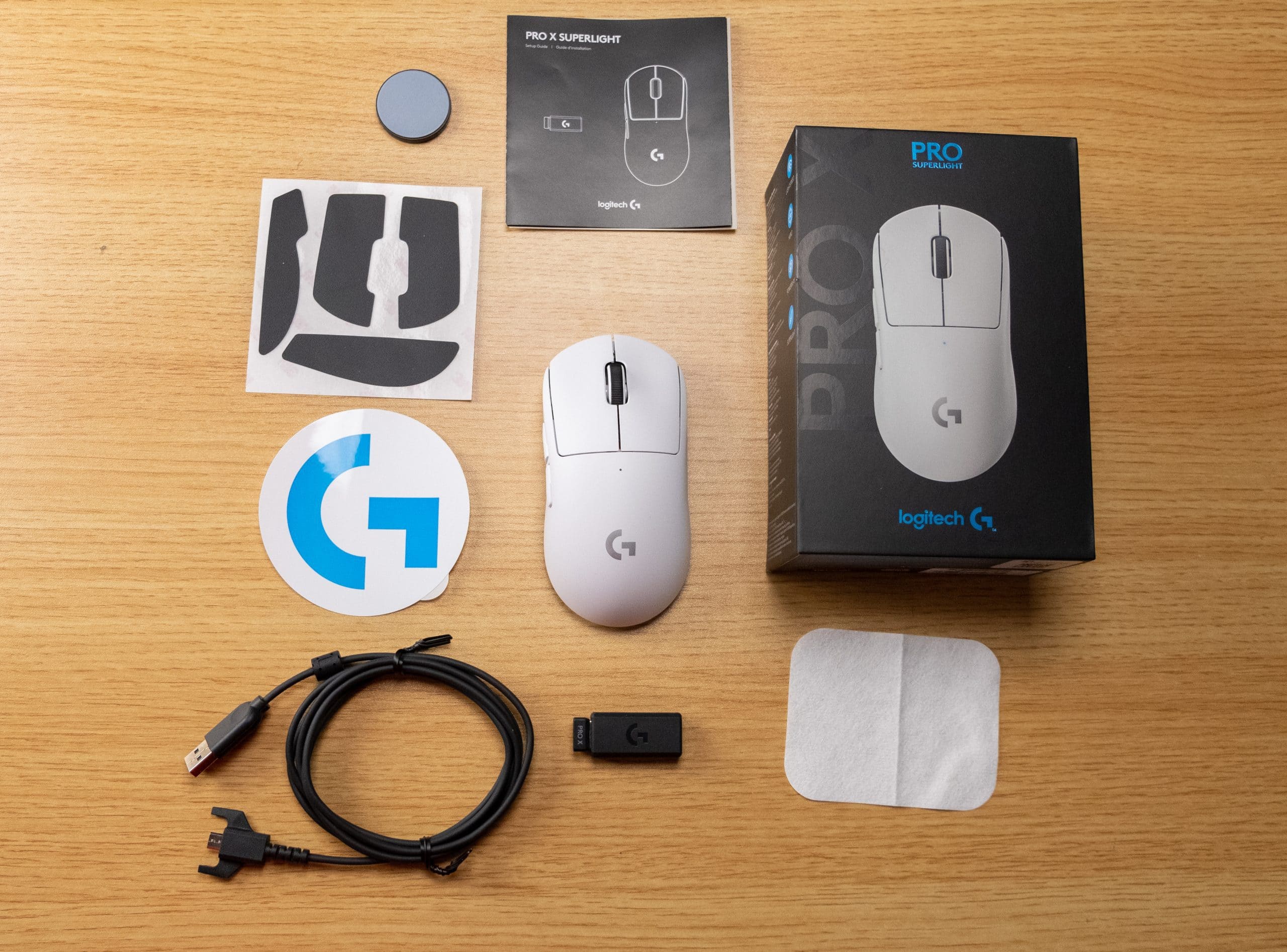 Logitech G Pro X Superlight Wireless Whats in the box scaled