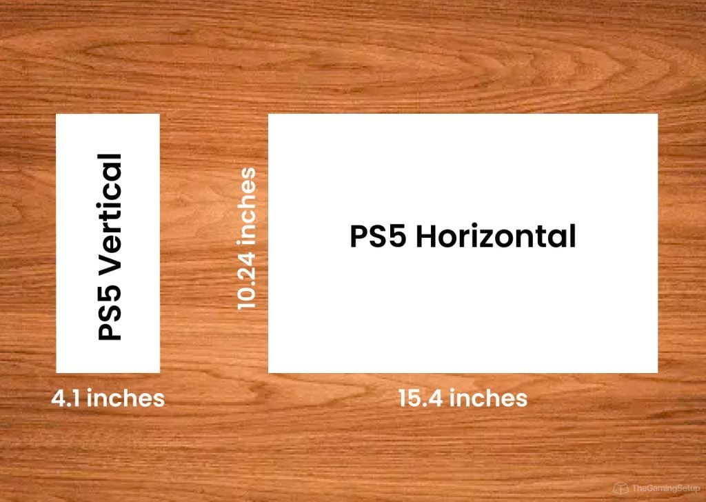PS5 Size on Table