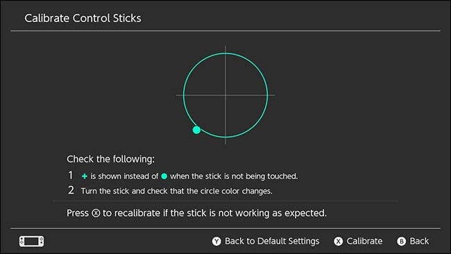 Switch controller calibration