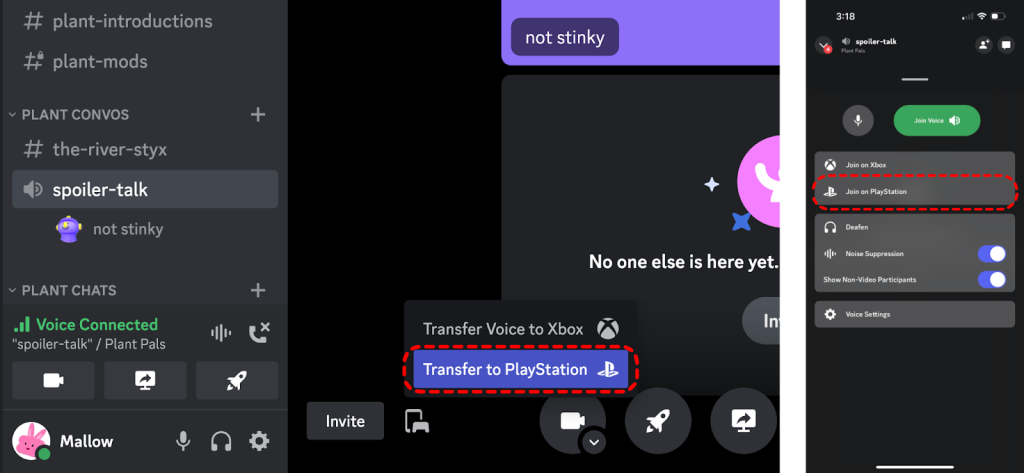 Discord transfer to Playstation