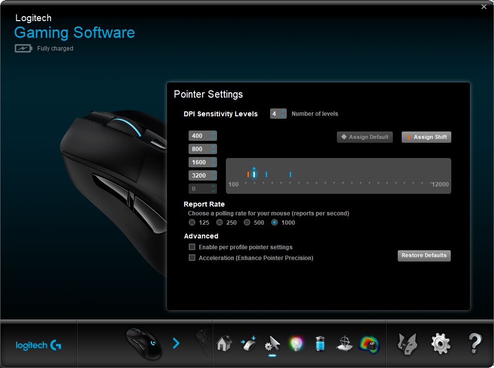 logitech gaming software not detecting g633