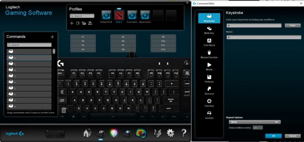 Logitech Gaming Software - Remap keyboard keys