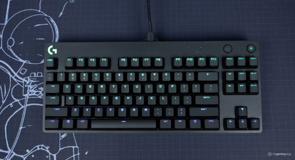 Logitech G Pro X Keyboard - Top down