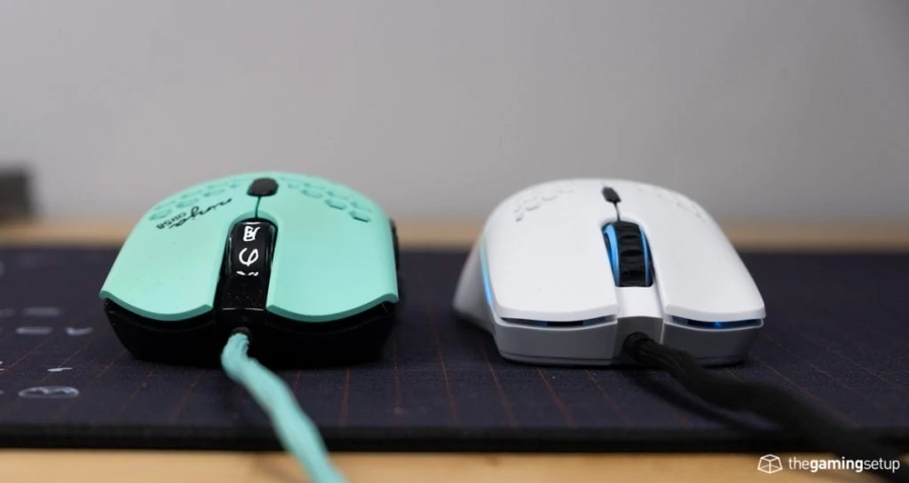 Glorious Model O vs FInalmouse Air58 - Front