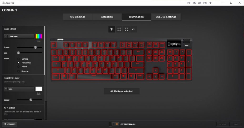 steelseries engine 3 laptop keyboard